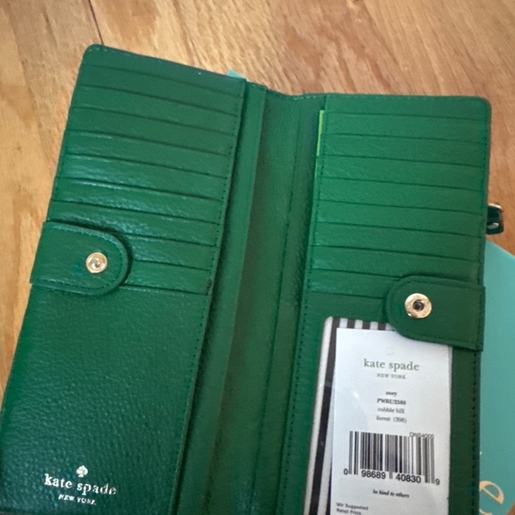 Kate Spade Cobble Hill Zoey Wallet in Forest - Picture 2 of 6